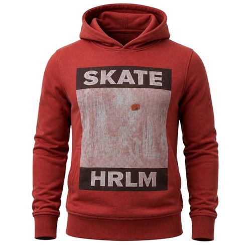 Skater hoodie rot - hoodie, rot/braun