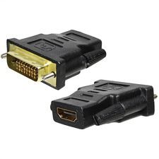 HDMI DVI Adapter HDMI Kupplung Buchse auf DVI-D 24+1 DualLink Stecker 1 Stück
