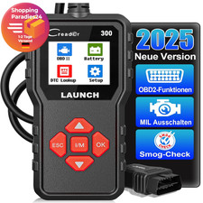 OBD2 Diagnosegerät Auto LAUNCH CR300 Scanner für alle Fahrzeuge, Europäische ...