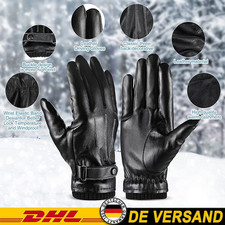Herren Driving Autofahrer Handschuhe Lederhandschuhe Motorrad Handschuhe PU Neu