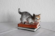 Gilde porzellan katze auf - porzellan, –