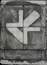 Dieter Kleintje Abstrakte Komposition Mischform signiert Radierung 1978 E.A.