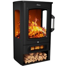 Elektrokamin Kaminofen elektrisch Kamin Ofen Elektroheizer LED 2 kW RETOURE