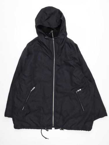 Schwarzer parka mantel damen - parka,