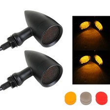 Schwarz Motorrad Bullet LED