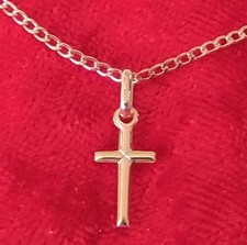 Kreuz Anhänger Echt Gold 333