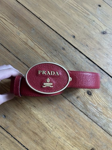 Prada gürtel damen rot - gürtel, 107cm