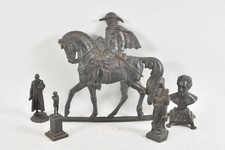 H98Q27- 5x Eisenguss Figur ua Reiter Goethe Maria mit Kind 