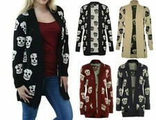 Neu Damen Frauen Totenkopf