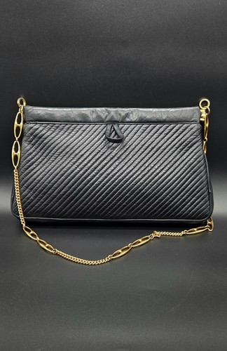 Vintage leder handtasche - leder,