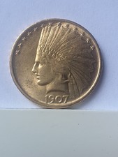 USA 10 Dollar 1907 Indian Head Goldmünze Original 16,72 Gramm  AU