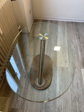 Oval Glass Kaffeetisch Mit