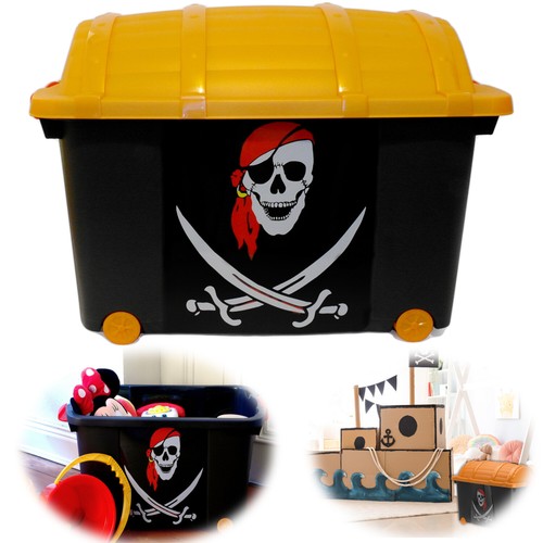 Spielzeugkiste piratenbox 57l - spielzeugkiste,