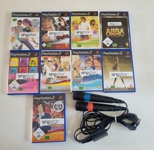 Ps2 Singstar Paket mit 9 Spiele + Mikrofone