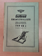 Gutbrod Motormäher RR4 Ersatzteilliste spare parts list MK6