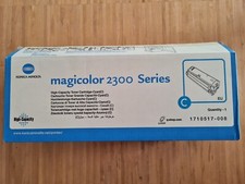 Konica Minolta 2300 Series Magicolor Toner schwarz Cartridge Cyan C geöffnet OVP
