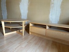 Couchtisch braun mit passender TV-Bank (gebraucht)