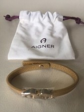 Lederarmband von Aigner NEU! / Gold / Silber
