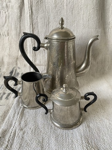 Antik set 3tlg kaffeekanne - set,
