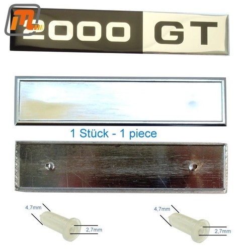Ford capri mk1 emblem - emblem, gt