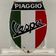 Piaggio Vespa Emailschild -