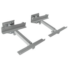 2 x Wandhalter für Boxen Lautsprecher Universal Wandhalterung Wand Halter silber