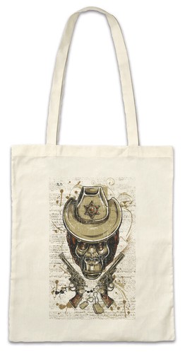 Ape sheriff stofftasche - sheriff,