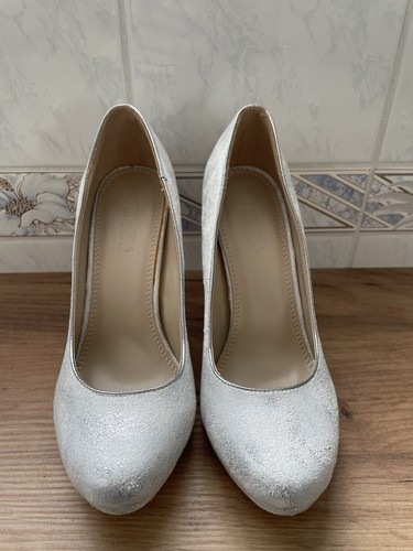 Silberne high heels größe - high,