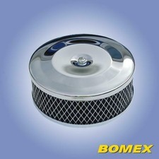 SPORTLUFTFILTER, Chrom, 75mm hoch, für VW Käfer, Karmann, Bus T2/T3, Kübel 181