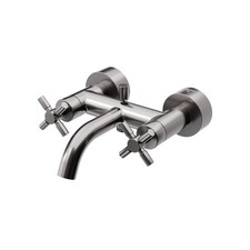 Steinberg Serie 250 Wannenarmatur, Aufputzmontage, Zweigriff, 2 Verbraucher,