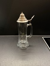 WMF Bierkrug - Weizenglas mit Zinndeckel Glas 500ml - ca 25cm hoch