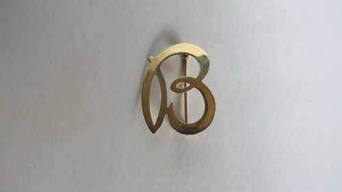 Vintage anstecknadel buchstabe - vintage,