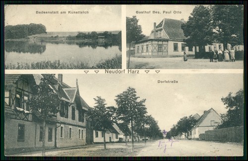 Neudorf harzgerode im - ak,