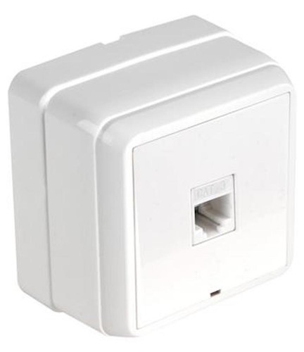 Aufputz telefondose rj11 weiß - rj11,