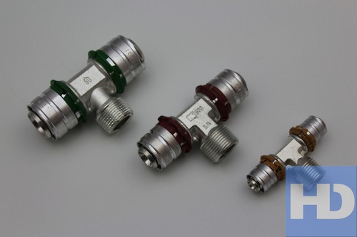 Uponor stück mit - t-stück,