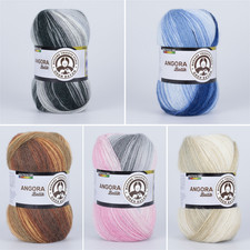 Garn Angora Batik 5x100g Wolle