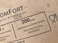 LDPE Secure & Clean Palettenabdeckungen 200 blau Blockpalettenbox Polyethylenschutz