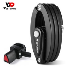 WEST BIKING Faltbar Fahrrad Schloss 4-stelliges Passwort Fahrrad Kettenschloss