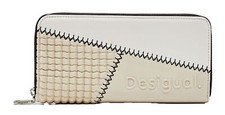 Desigual Mone Grisom Fiona Long Wallet Geldbörse White creme Neu