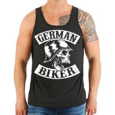 Herren Träger Shirt Tank Top German Biker MC Germany Club deutscher Support