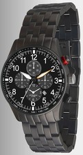 Astroavia  Alarm  Chronograph Edelstahl massiv Quarz YM64 Quarzwerk