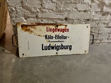 Zuglaufschild Metall Groß 