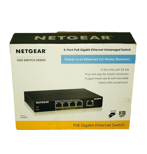 Netgear gs305p port - netgear, 5-port