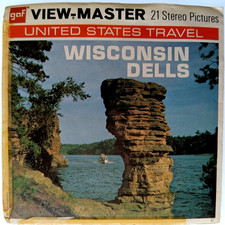 3x VIEW-MASTER 3D REEL ⭐ WISCONSIN DELLS ⭐ States Travel USA Stereo Bildscheiben