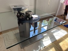 Pefa Designer Glas Couchtisch, 110x110x40 Cm