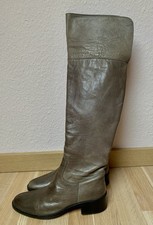 BOEMOS Damen Stiefel Gr.36 Passt für 37 in Grau Kniestiefel 