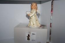 Goebel Hummel Engel mit Kerzenhalter in der Hand, champagner, in toller OVP