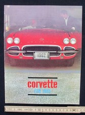 Chevrolet Corvette C1 Prospekt English ca.A4 8S 1962 brochure 854