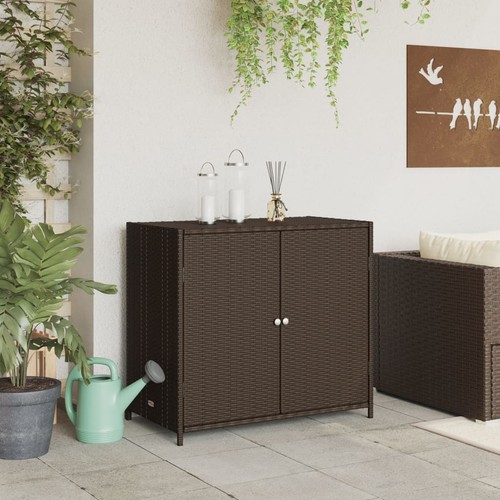 Poly rattan gartenschrank - poly,