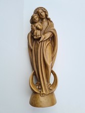 Holzfigur madonna mit kind - holzfigur,